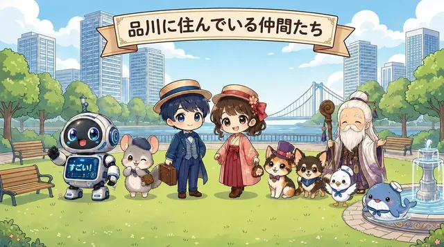品川に住んでいる仲間たち集合写真