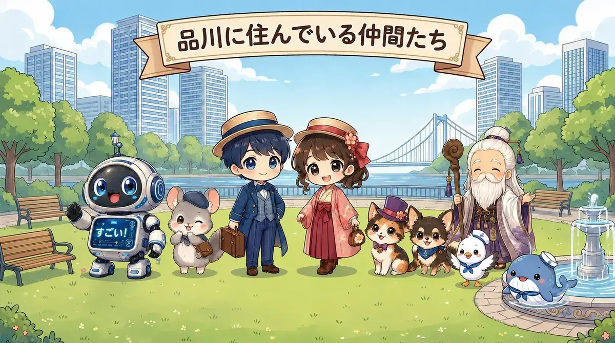 品川に住んでいる仲間たち集合写真