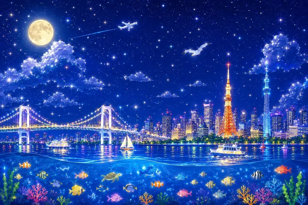 東京湾岸 夜景