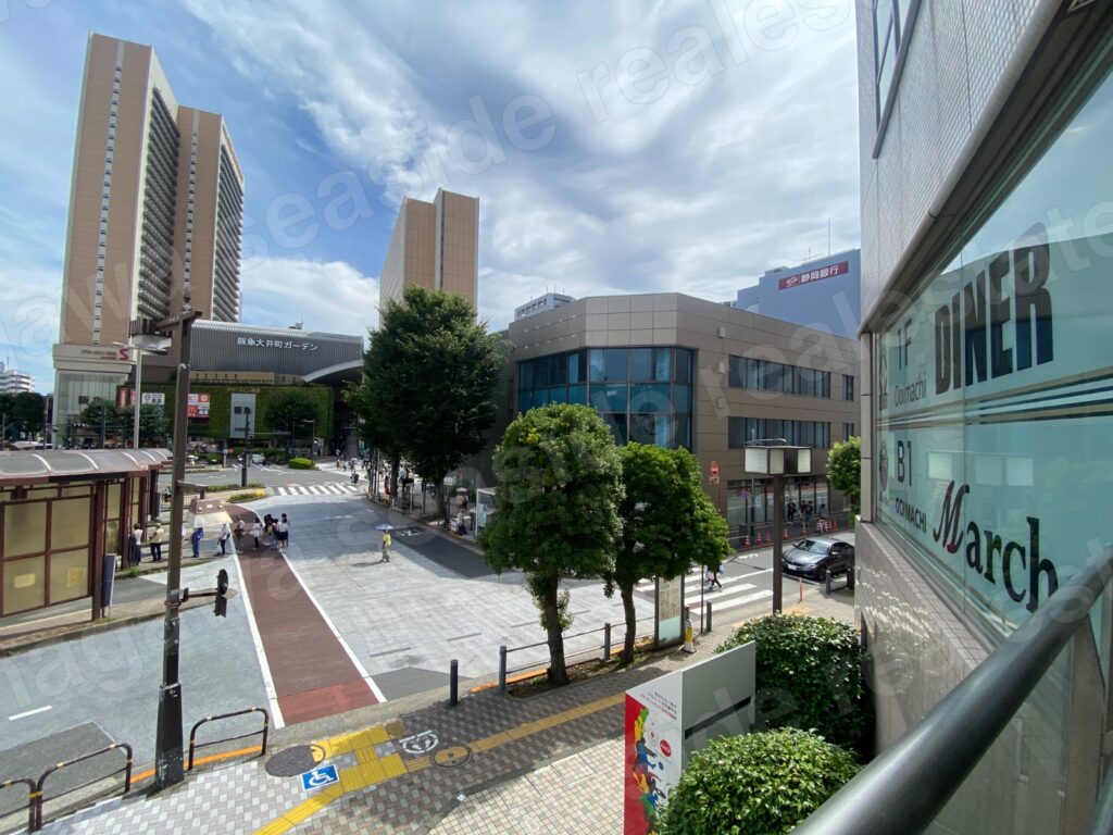 大井町の街並み