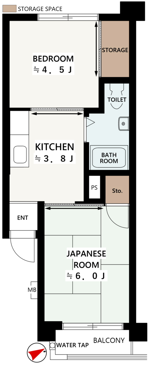 桜台マイコーポ 間取り図